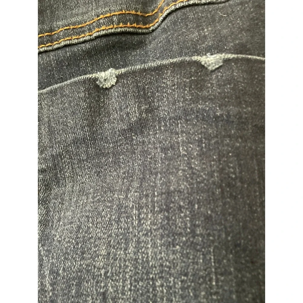 Est. 1946 Denim Curvy Straight Leg Jeans Dark Wash Size 16W Stretch Distressed